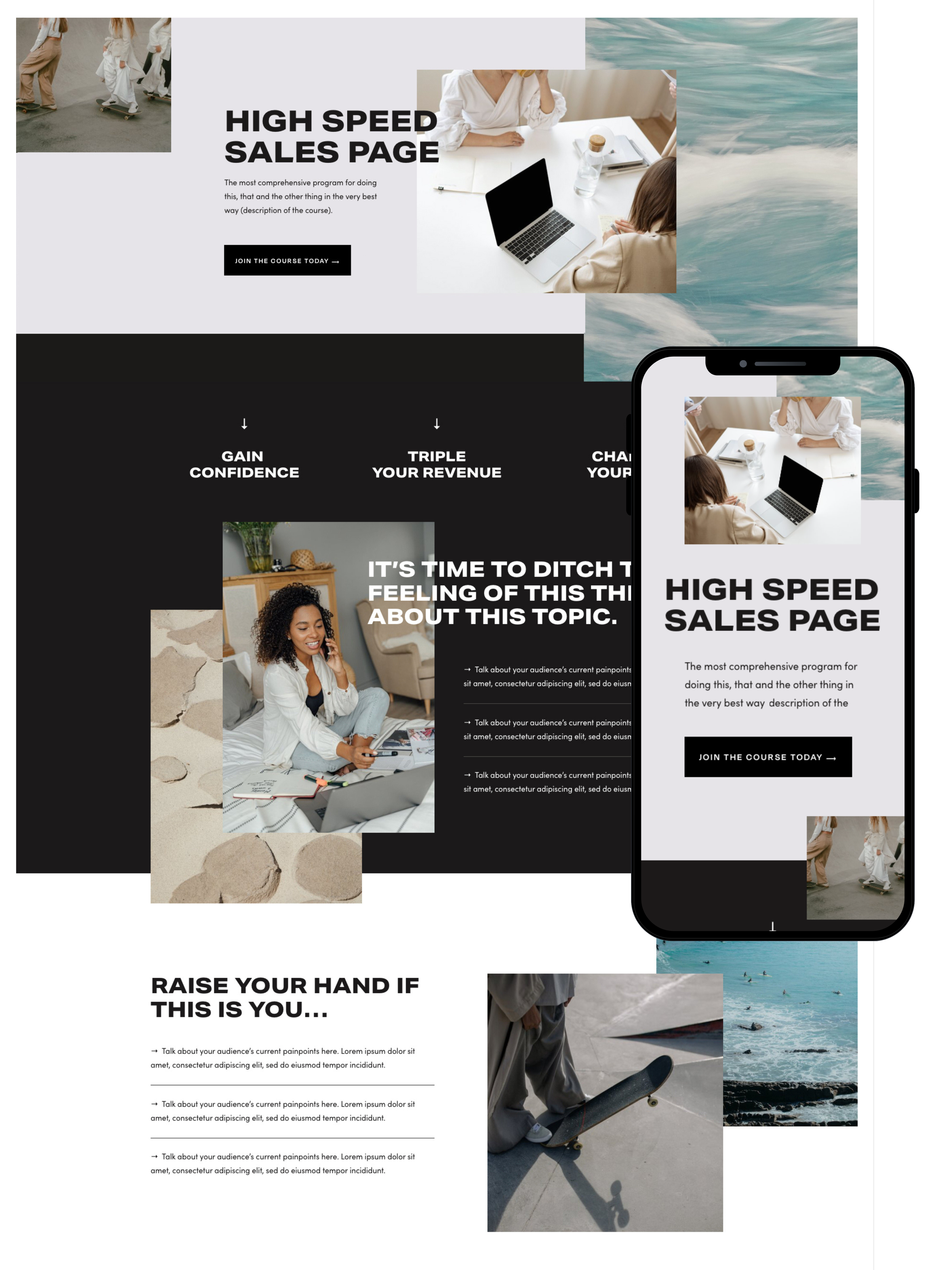 Sales Page Design | Elite Launch Design - Create in Toronto for Higher Conversions