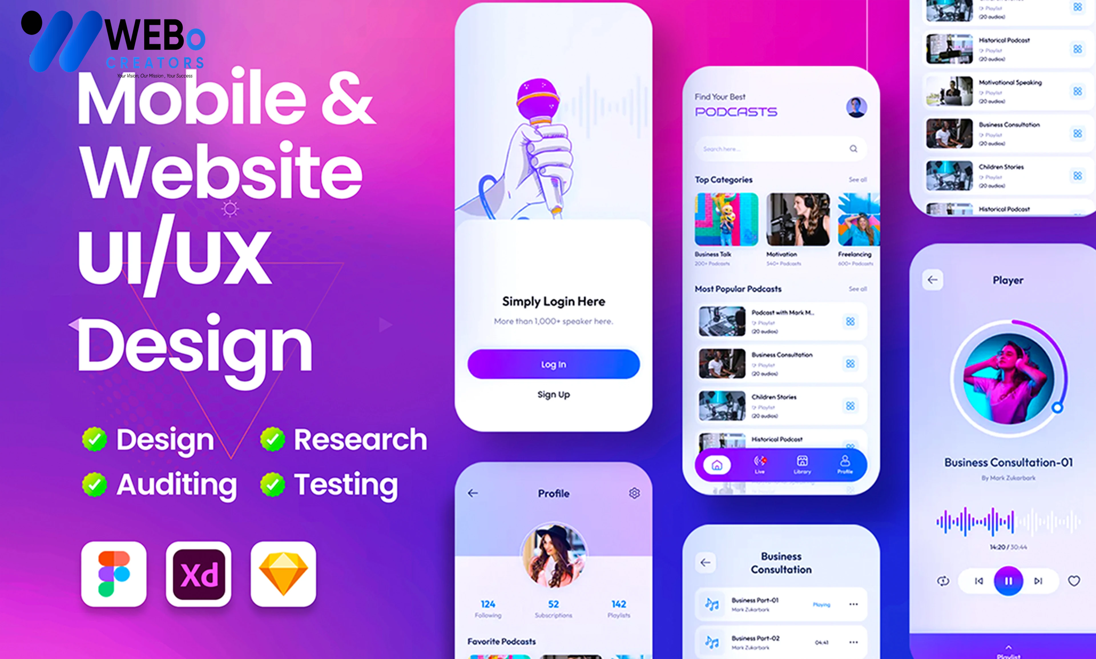 Flutter App UI/UX Design | Beautiful Flutter Interface Design in Toronto